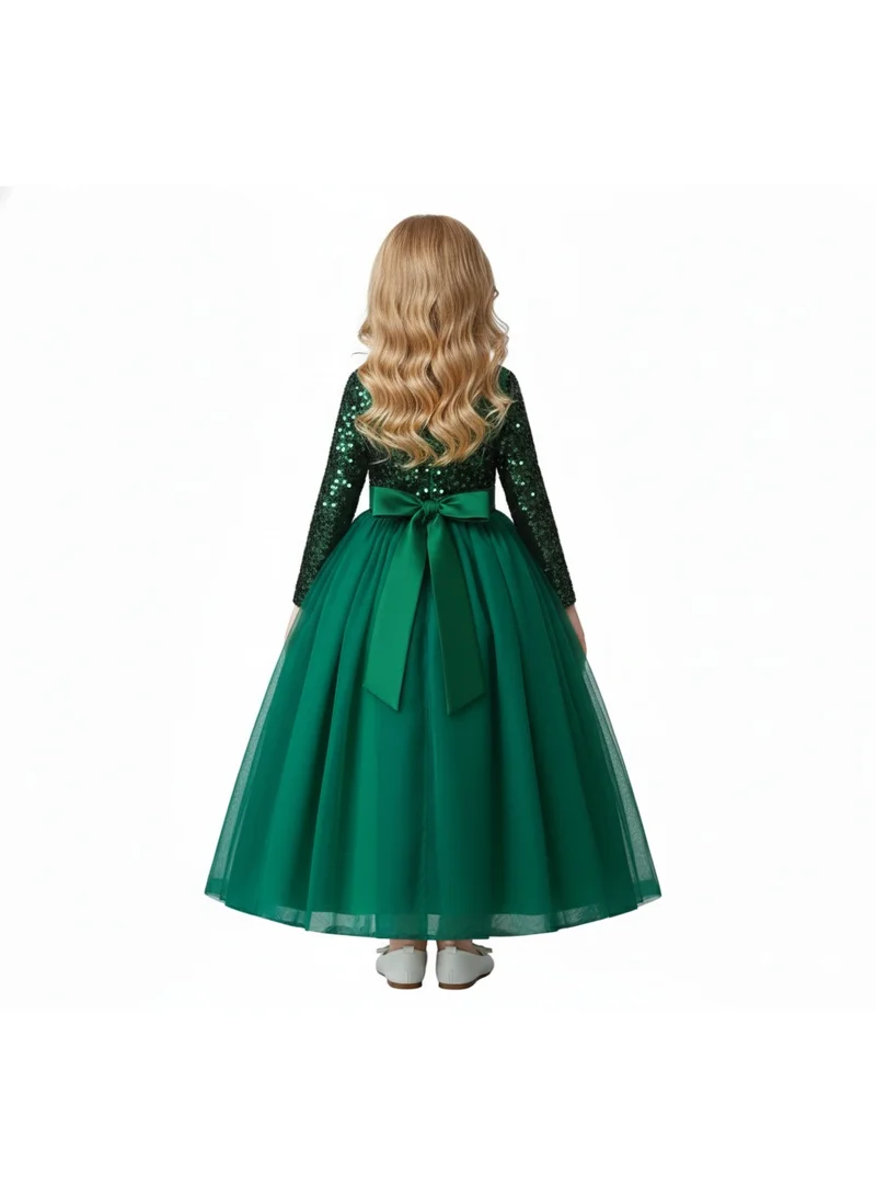 Bidani  GlitterJoy Green Dress for Women | Best Price UAE